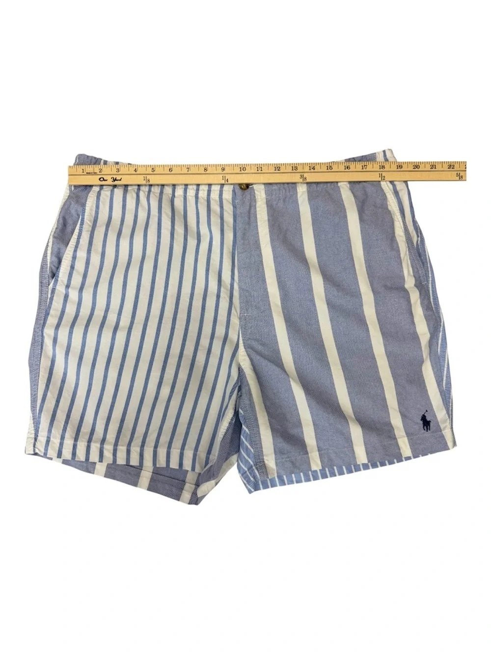 Ralph Lauren Polo 6-Inch Prepster Oxford Blue White Stripe Short XXL